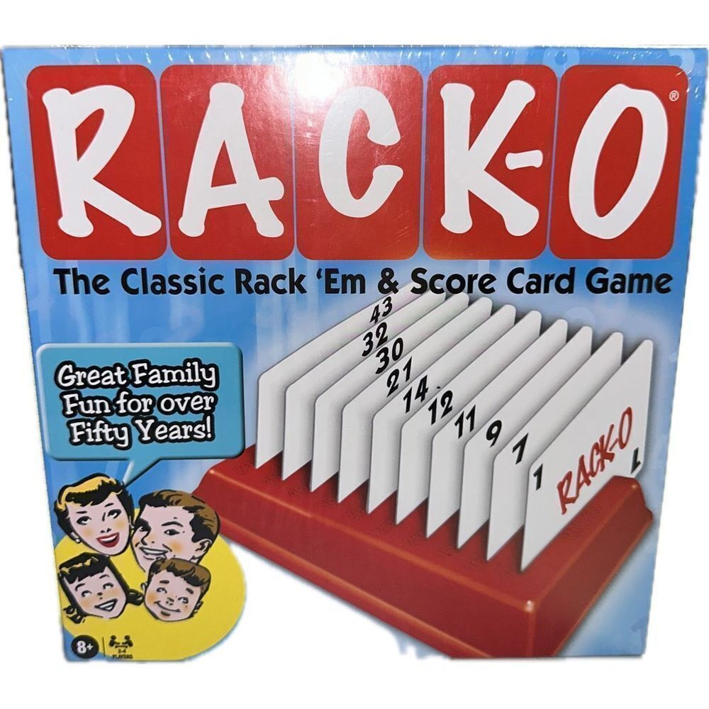 RACK-O Card Game - Family Game Night Kids 8+ & Adults - Original‎ Retro Classic